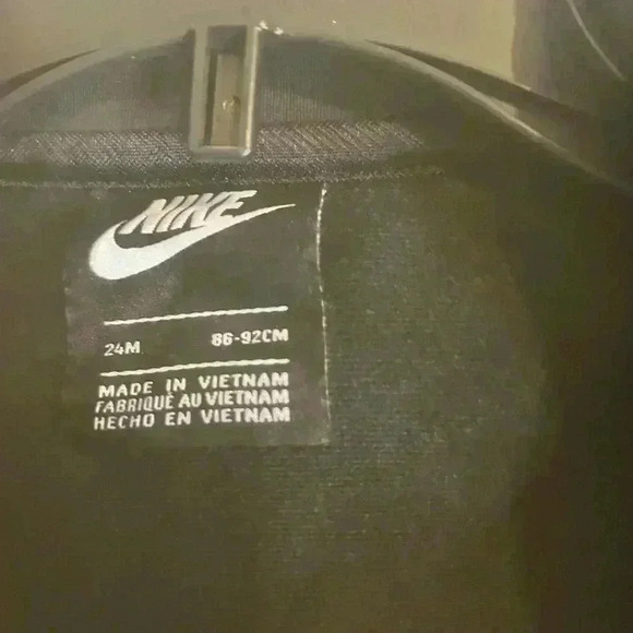 Nike Zip Up Track Performance Jacket Black White Neon Green Boys‎ 24M NWOT - Picture 3 of 8